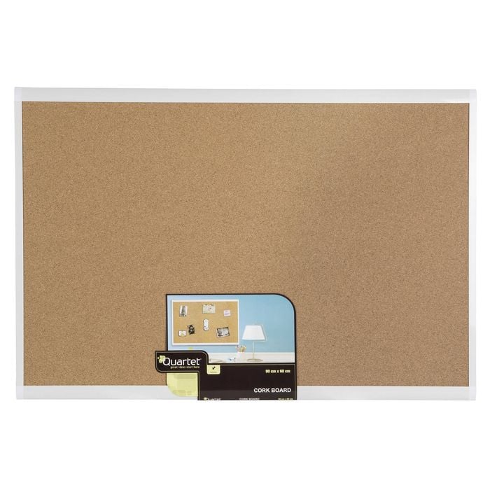 Quart Basics 90x60cm Corkboard Bulletin Pin Board - Natural