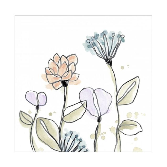 Artey | Spindle Blossoms V - Stretched Canvas - Stretched Canvas - 50 x 50cm