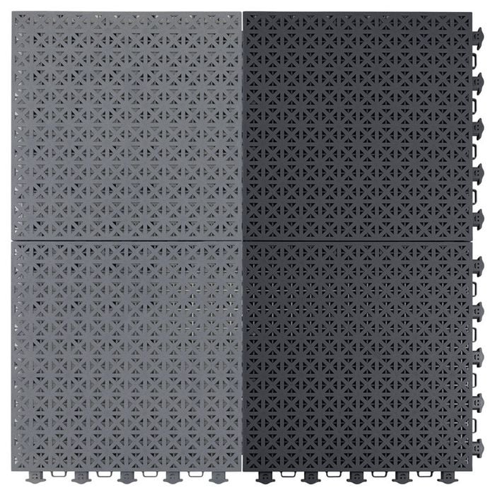Easi-Court Advantage Plus Basketball Court Tiles 10.16m x 7.42m - Grey/Black