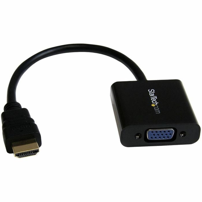 Startech.com Hdmi To Vga Adapter - 1080p - 1920 X 1080 - Black - Hdmi Converter - Vga To Hdmi Monitor Adapter