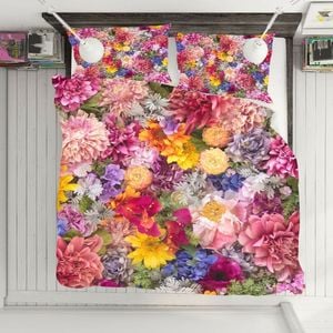3D Pink Flower 287 Bed Pillowcases Quilt King Single Size