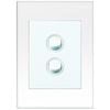 HPM VIVO 2 Gang Wall Switch - White