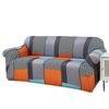 Catzon 1 Seater Stretch Sofa Cover Non-slip Polyester Printing Elastic Bottom
