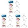9pc R&M Stainless Steel Unicorn Cookie Cutter Set - Silver