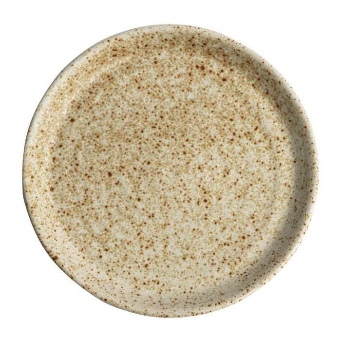 Olympia Canvas Small Rim Round Plate Wheat 180mm 6 Pack