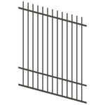 ProtectorAl 350 - 1200 x 1500mm Woodland Grey Raked Up to 15º Picket Top Pool Fence Panel