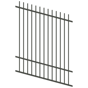 ProtectorAl 350 - 1200 x 1500mm Woodland Grey Raked Up to 15º Picket Top Pool Fence Panel