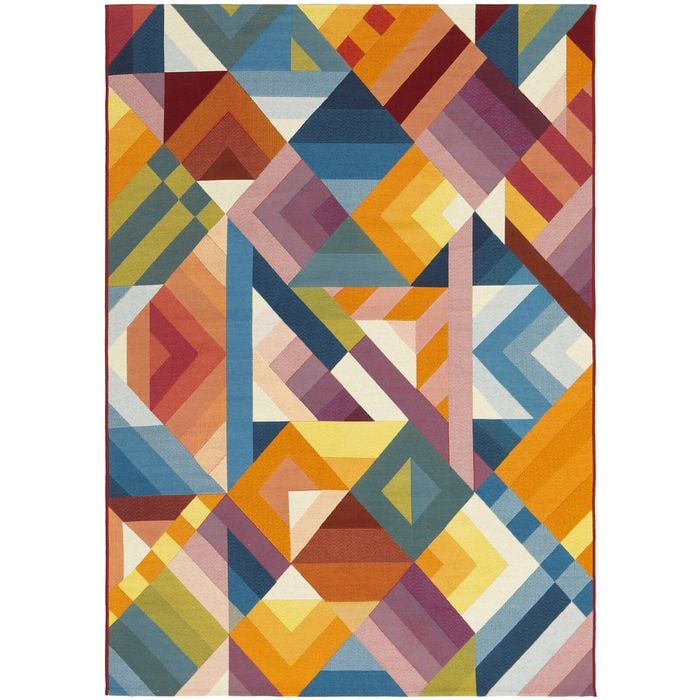 The Rug Connection Horizon Geo Multi 230x160cm - Medium Pet Friendly Outdoor Floor Rug