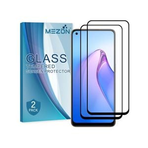 2 Pack MEZON OPPO Reno8 5G Full Cover Tempered Glass Screen Protectors