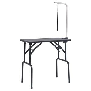 vidaXL Adjustable Dog Grooming Table with 1 Loop Pet Supply Cat Bath Table