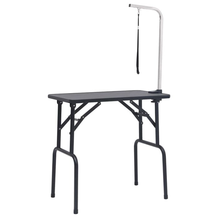 vidaXL Adjustable Dog Grooming Table with 1 Loop Pet Supply Cat Bath Table