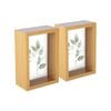 Nicola Spring 3D Deep Box Photo Frames - 4 x 6" - Pack of 2