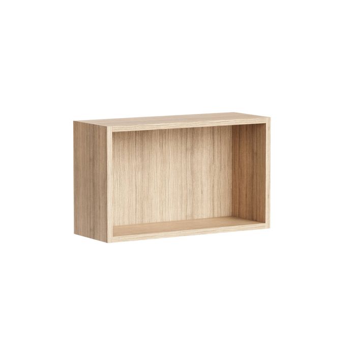 Kaboodle 200-299mm Almond Oak Customisable Shallow Slimline Open Shelf