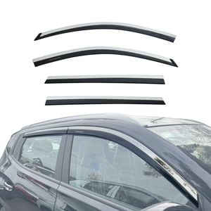 AUSGO Stainless Trim Weather Shields For Chery Tiggo 4 Pro 2024-Onwards Weathershields Window Visors Wind Deflectors