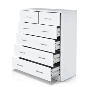 Artiss 6 Chest of Drawers Storage Cabinet White