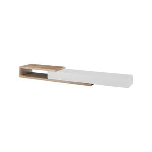 Criterion 2270mm Oak/White Extendable Entertainment Unit, TV Cabinet, TV Unit