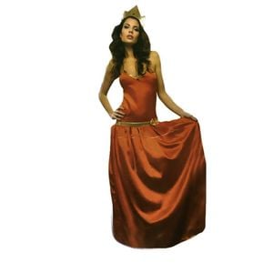Ladies PRINCESS COSTUME Red Dress Fancy Dress Up Party Wos Cosplay Halloween
