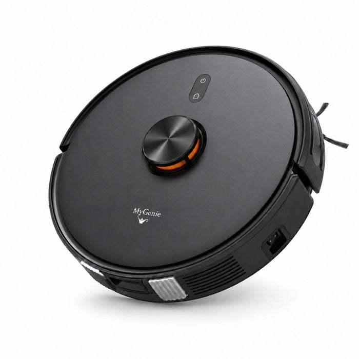 MyGenie Raptor Laser Robot Vacuum, Smart Mapping, HEPA, Powerful Suction Black
