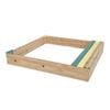 Sir John's Gifts Wooden Kids Backyard Sandbox Outdoor Play-102x96x15.5 cm