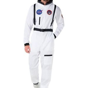 Plus Size Mens White Nasa Space Astronaut Costume - Xlarge