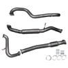 Ignite Exhausts Turbo Back For Nissan Gu Patrol 3l Leaf Spring Ute 3" No Cat With Hotdog Raw Aluminised Steel