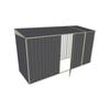 Build-A-Shed 1.2 x 3.7 x 2.0m Skillion Single Hinged Side Door Shed - Grey