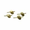 Everhang 8kg Brass Plated Picture Hanging  Simplicity Hook - 4 Pack