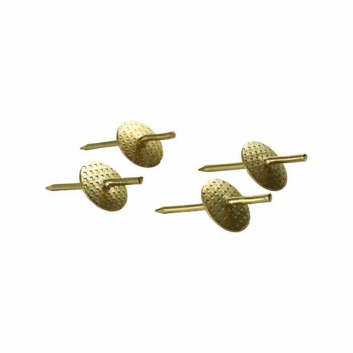 Everhang 8kg Brass Plated Picture Hanging  Simplicity Hook - 4 Pack
