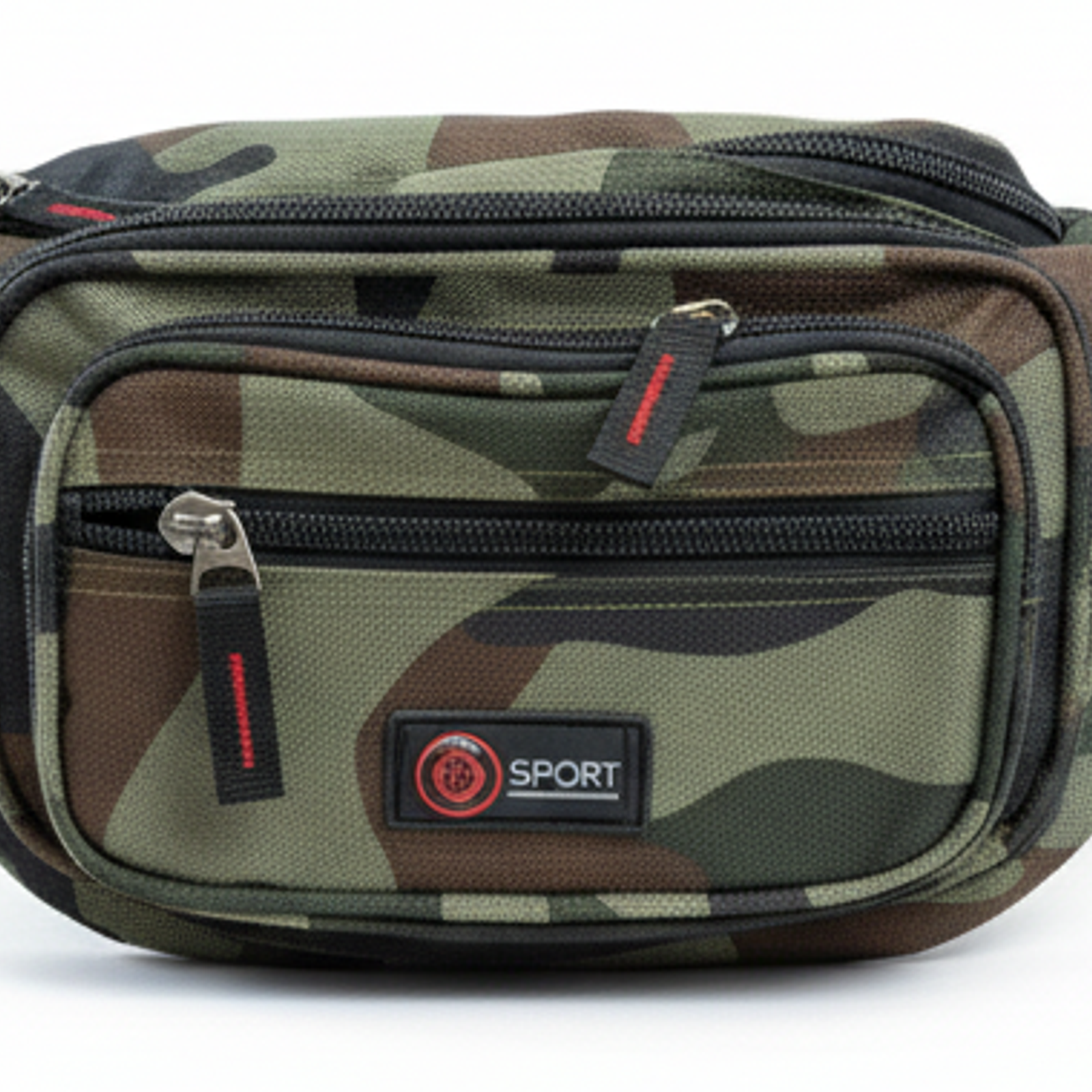 Canvas CAMO BUM BAG Camouflage Waist Travel Belt Wallet Money Security Zips thumbnail 2