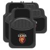 BRISBANE LIONS Official AFL Universal Rubber Car Floor Mats Carpet