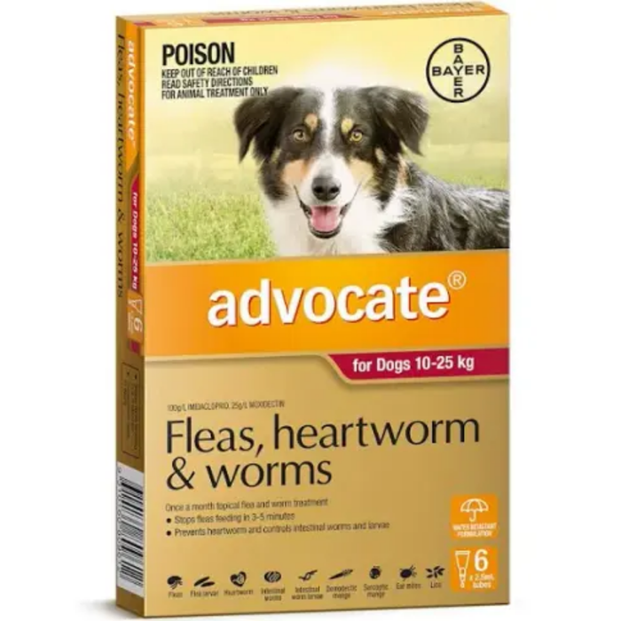Advocate For Dogs Large Red 10-25kg - 6 Pack