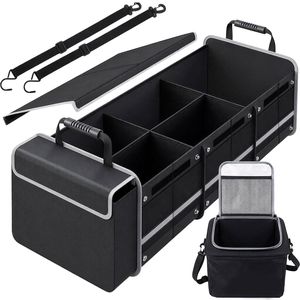 FOHOA Foldable Trunk Organizer 3-Compartment