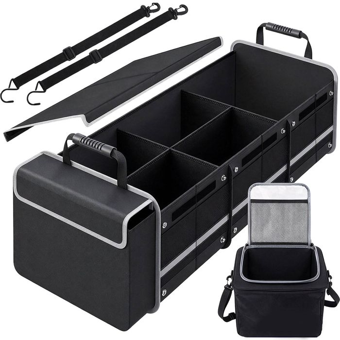 FOHOA Foldable Trunk Organizer 3-Compartment