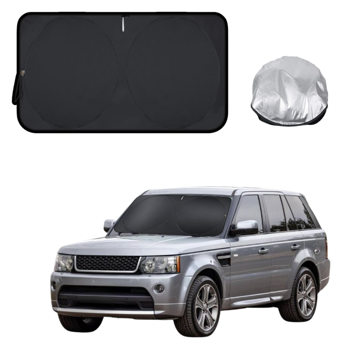 Front Windscreen Sun Shade for Land Rover Range Rover 2012 - 2020 - Standard 150 x 85 cm - Black