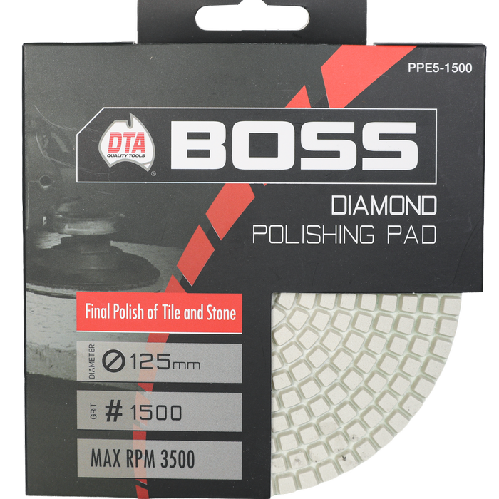 DTA Boss 125mm Diamond Polishing Pad 1500 Grit