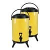 SOGA 2X Stainless Steel Insulated Beverage Dispenser with Tap 8L Yellow