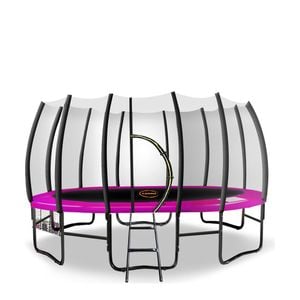 Kahuna Twister 12ft Springless Trampoline - Pink