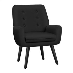 ALFORDSON Armchair Tub Chair Fabric Black