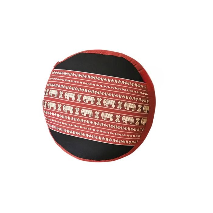 Handmade 40cm Round Meditation Cushion - Organic Kapok Filled Zafu
