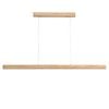 Oriel Lighting Alpha Ash Wood Tricolour Led Linear Pendant Light 150cm