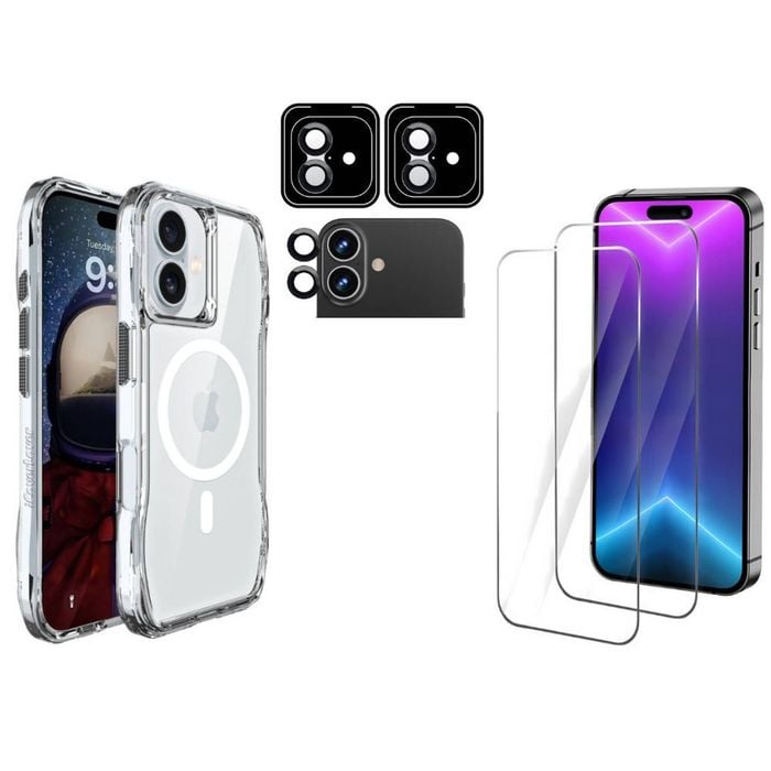 Icoverlover For Iphone 16 Plus Case Compatible With Magsafe + 2x Screen + 2x Camera Protectors