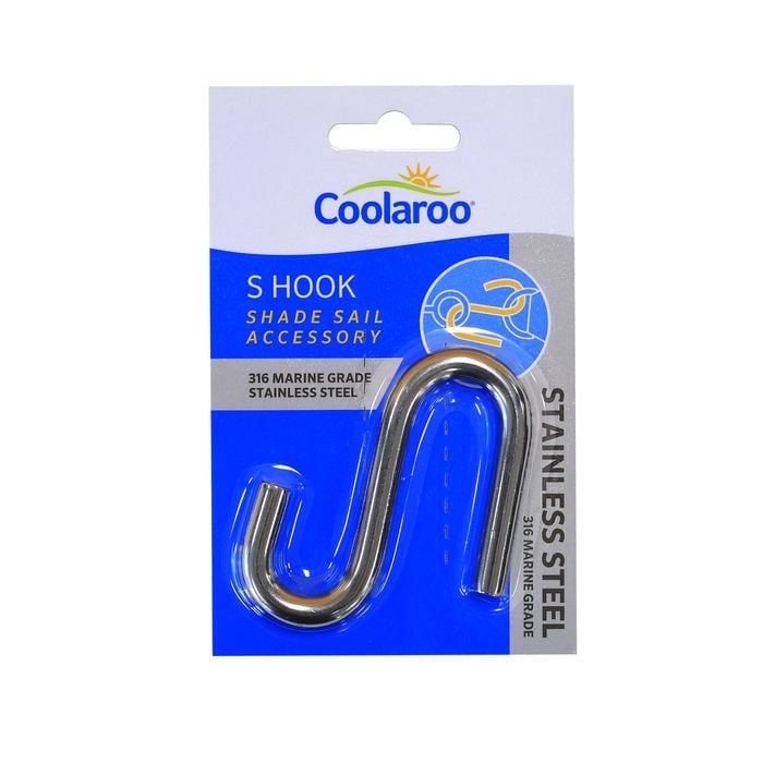 Coolaroo Shade Sail Accessory S Hook Stainless Steel