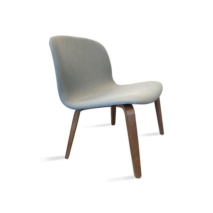 Modern Furniture LOTTIE 62x78cm Lounge Chair - Walnut & Grey
