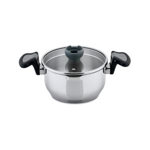 Aron 24cm Stainless Steel Casserole Pot w/ Strainer Lid