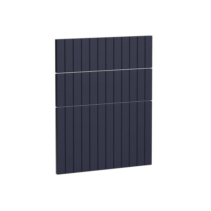 Kaboodle 600mm Berry Blue V-Groove 3 Drawer Panels