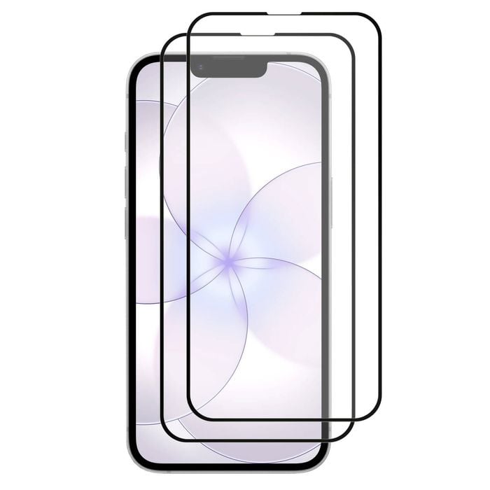 2 Pack Mezon Apple Iphone 17e (6.1") Full Cover Tempered Glass Screen Protectors