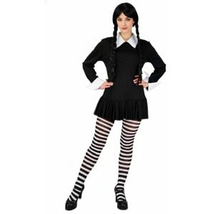 Wednesday The Addams Family Cosplay Halloween Costume Masquerade  M/L Height 165-175cm