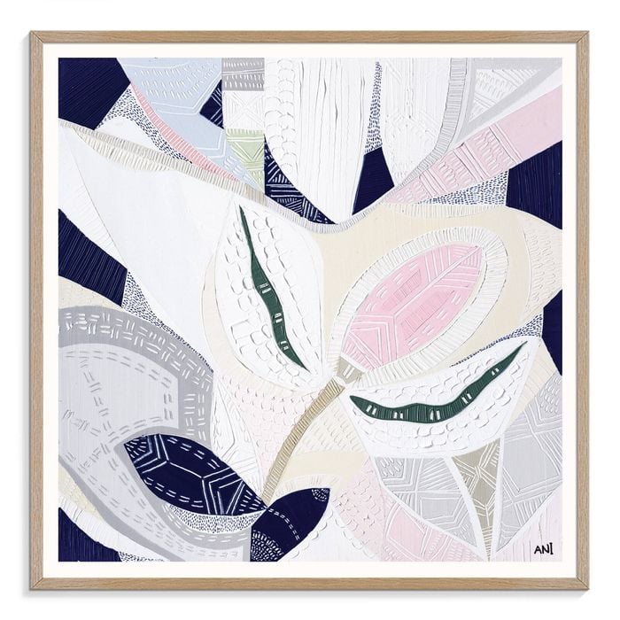 Artist Lane "Wild Flower Ranges 1 " by Ani Ipradjian - 41x41cm Timber Framed Print
