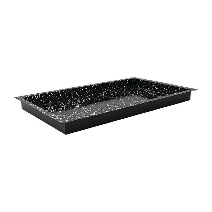 Schneider Enamelled Baking Tray Black 45(h)mm Oven Safe Commercial Grade Kitchenware