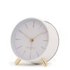 One Six Eight London Maya White Silent Alarm Clock